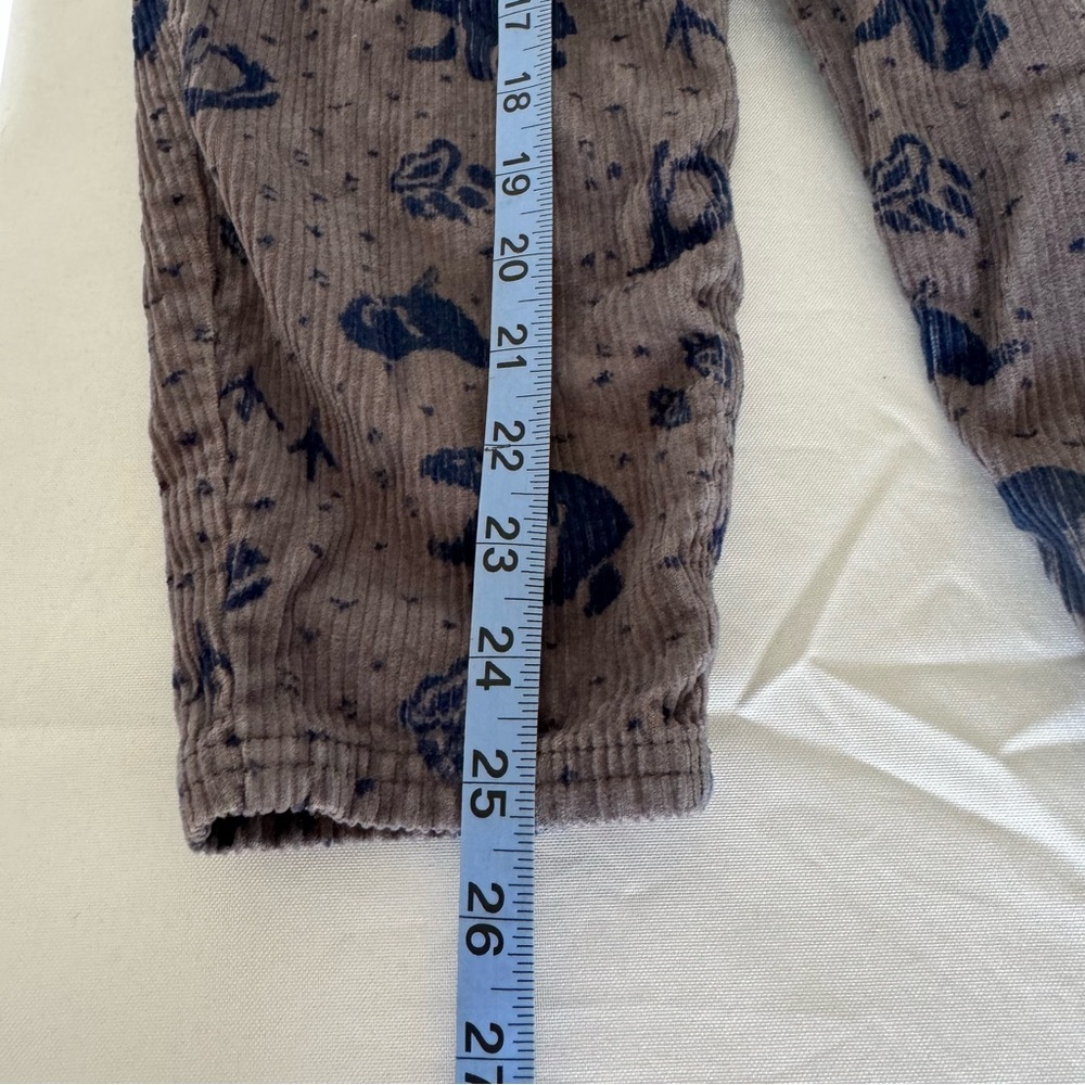 Gymboree Corduroy Overalls Size Small Vintage Gray Bear Toddler Adjustable - Picture 12 of 15